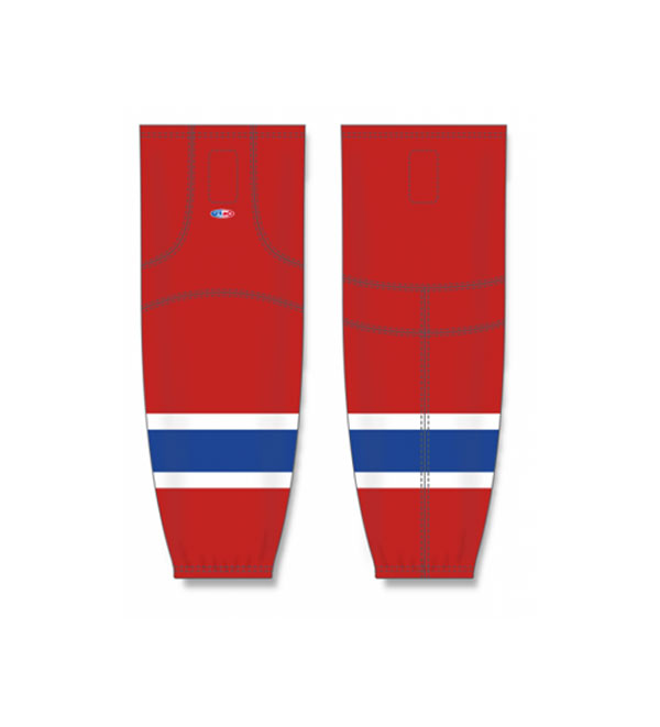 Athletic Knit (AK) HS2100-894 2021 Calgary Flames Reverse Retro Black Mesh Ice Hockey Socks Small - 21